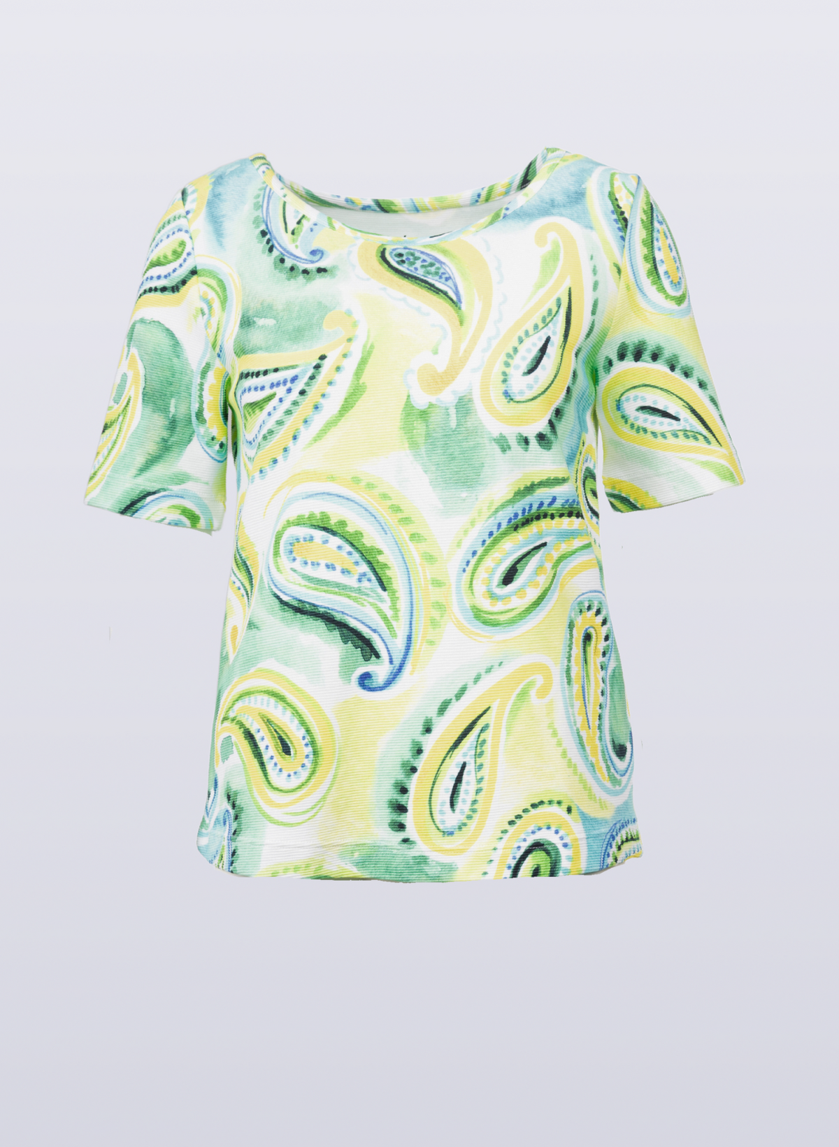 Rundhals-Shirt mit Paisley-Print