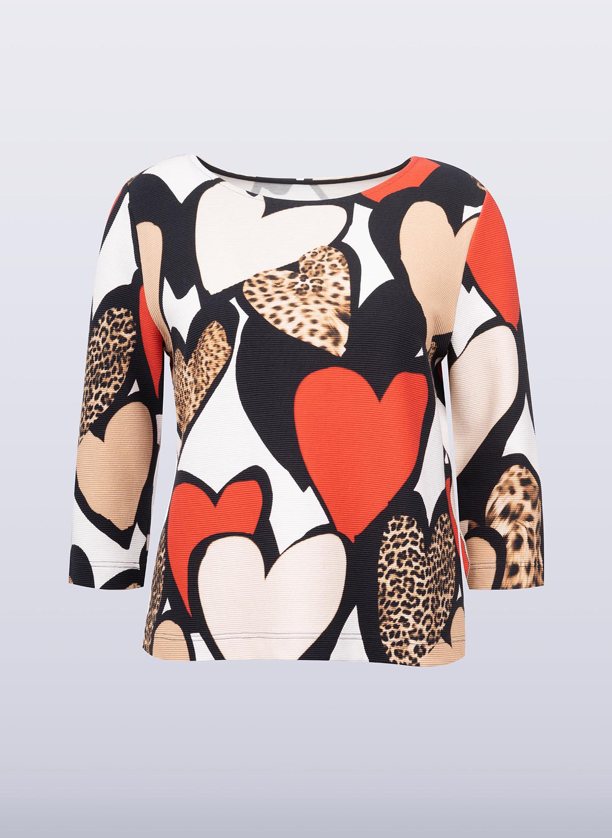 U-Boot-Shirt mit Herz-Print