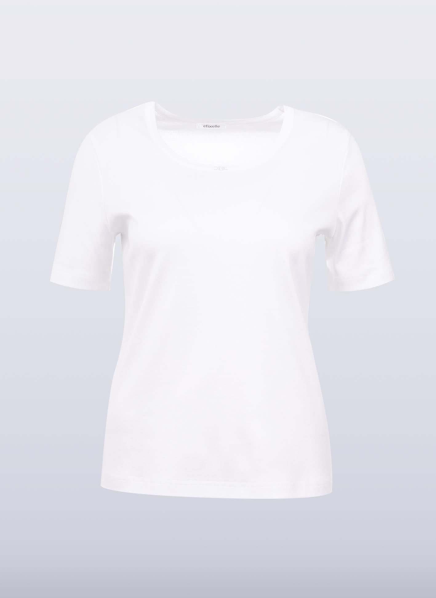 Rundhals-Shirt mit Strassmotiv 