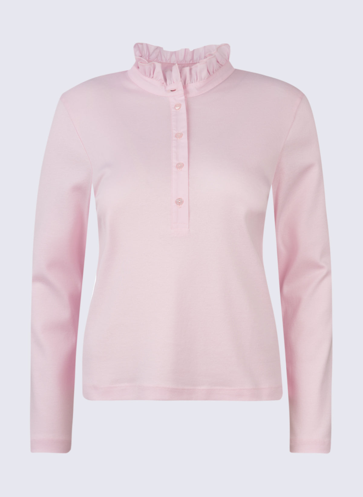 Damen Longsleeve mit Rüschen