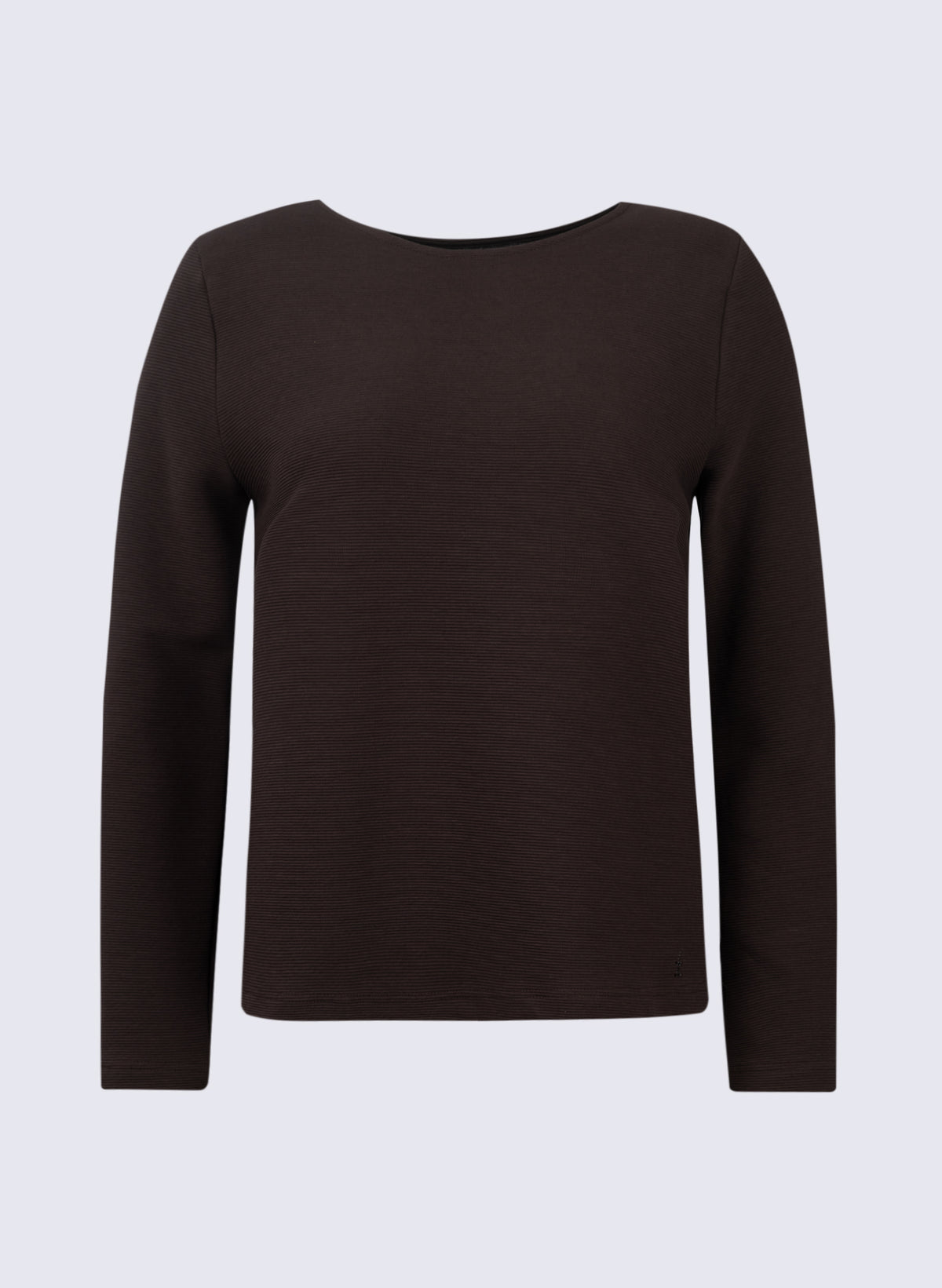 Damen Longsleeve mit U-Boot-Ausschnitt