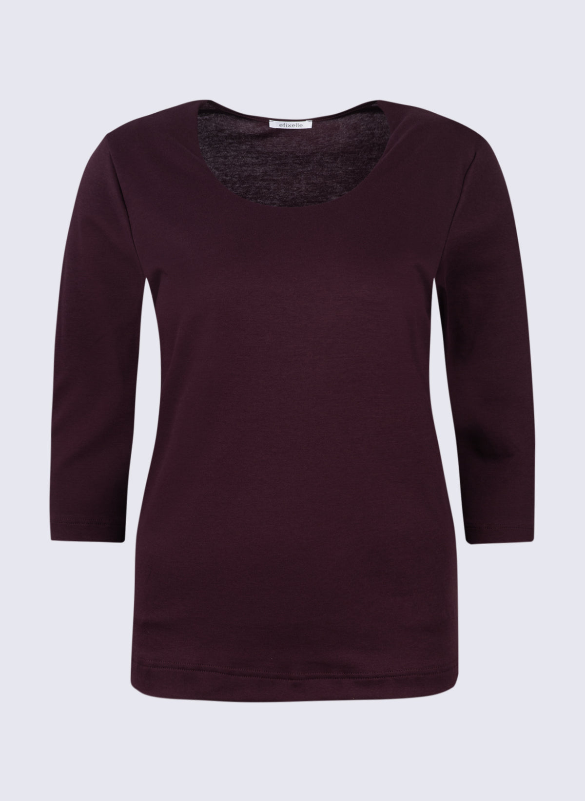 Rundhals-Shirt mit 3/4 Arm