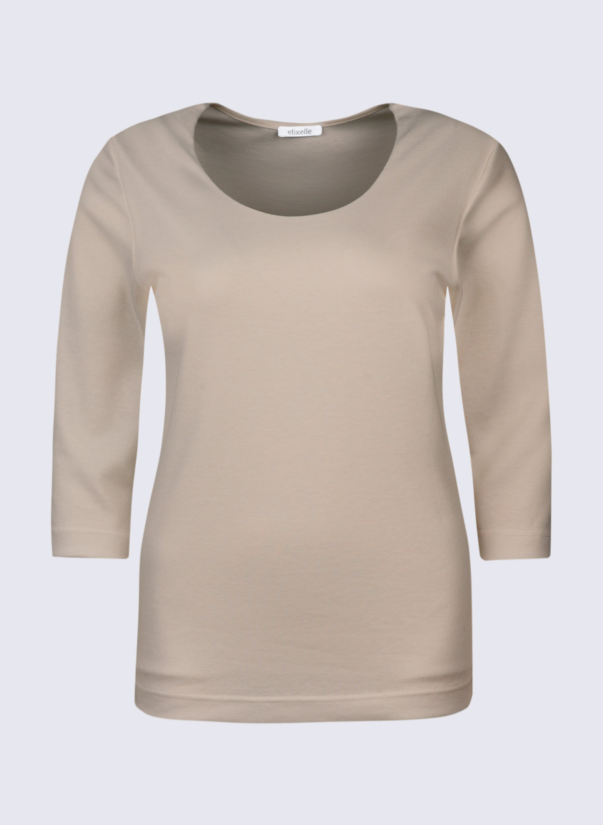 Rundhals-Shirt mit 3/4 Arm