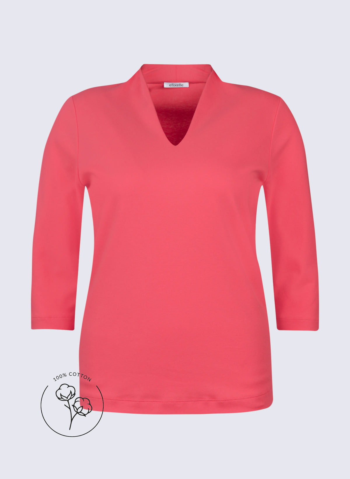 ﻿﻿Damen Shirt mit V-Ausschnitt