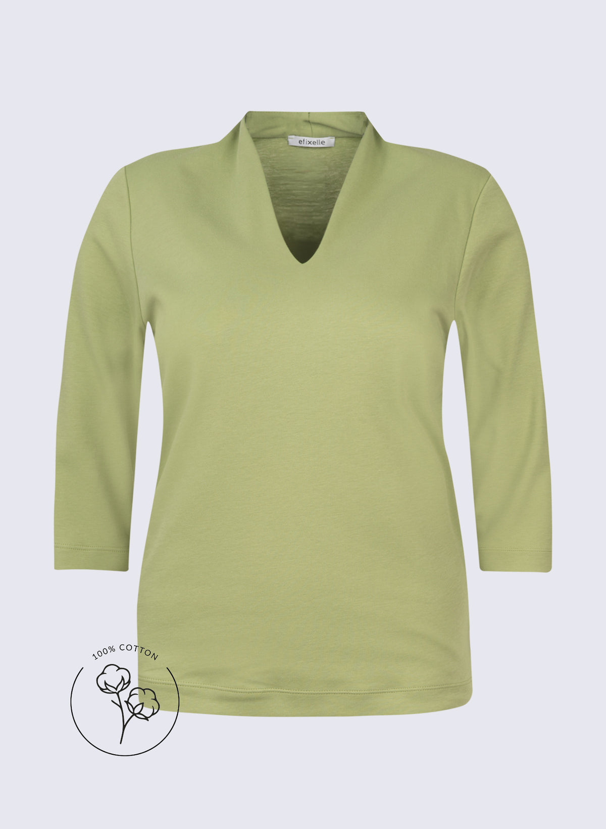 ﻿﻿Damen Shirt mit V-Ausschnitt