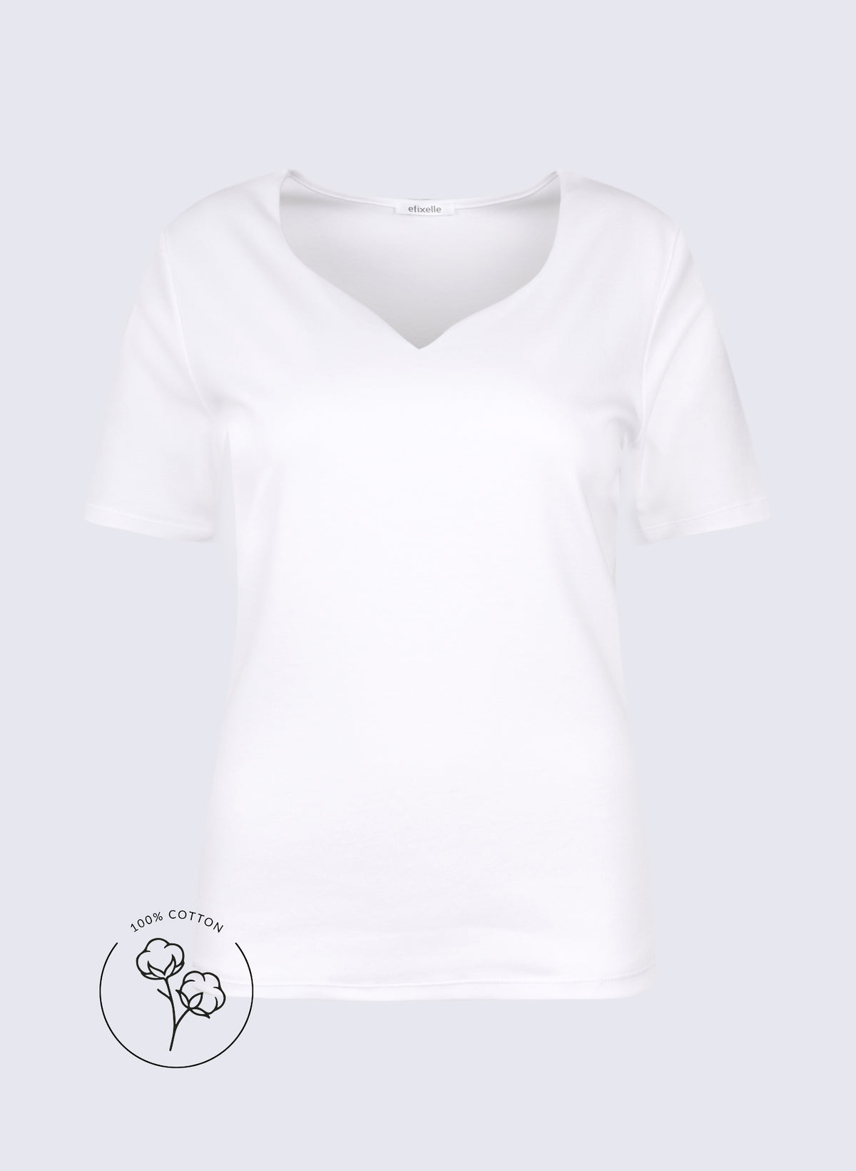 Shirt mit herzförmigem Ausschnitt