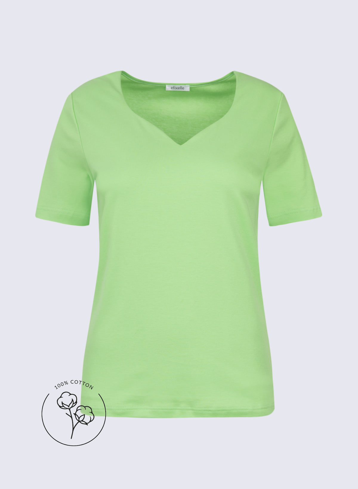 Shirt mit herzförmigem Ausschnitt