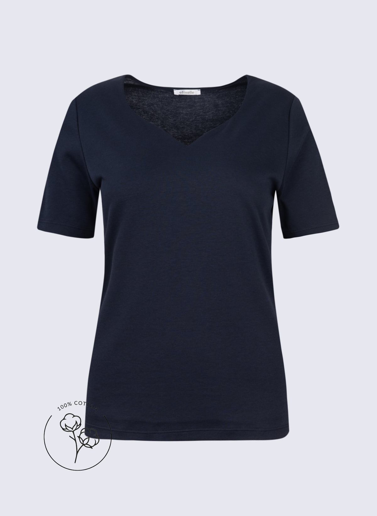 Shirt mit herzförmigem Ausschnitt