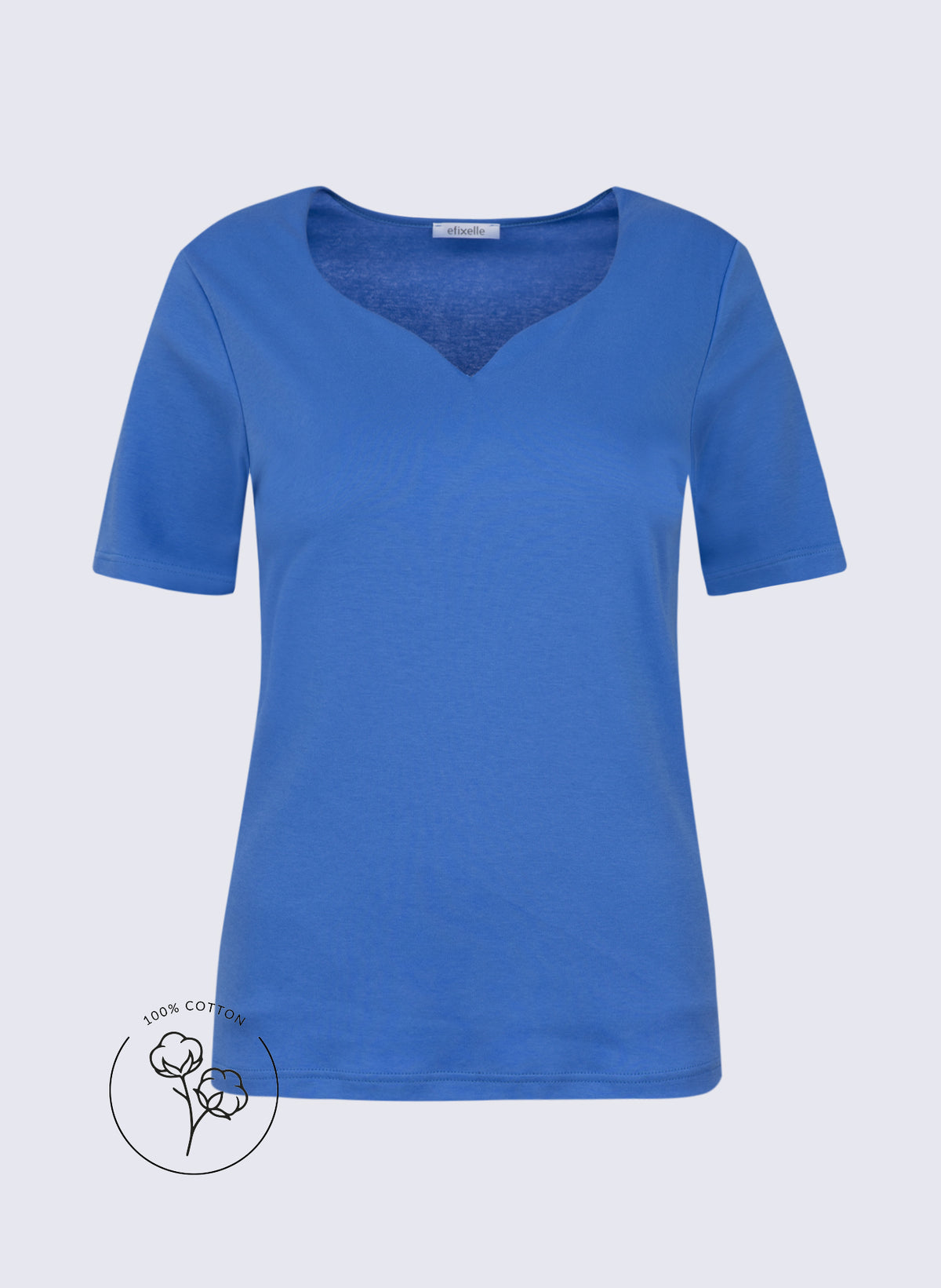 Shirt mit herzförmigem Ausschnitt