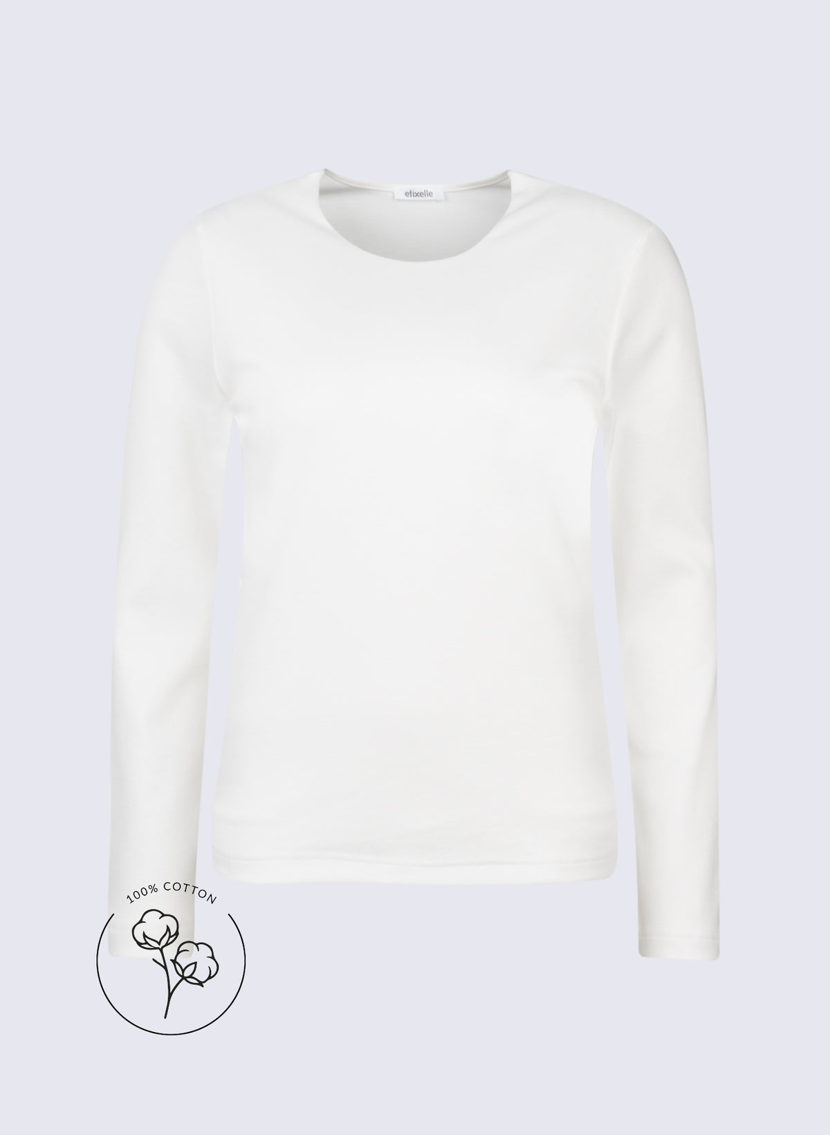 Longsleeve mit hohem Rundhals