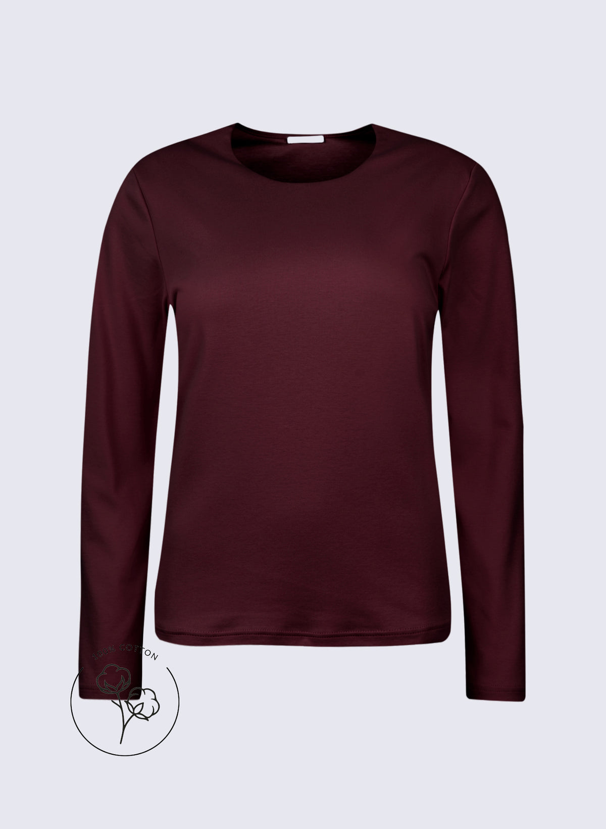Damen Longsleeve mit hohem Rundhals