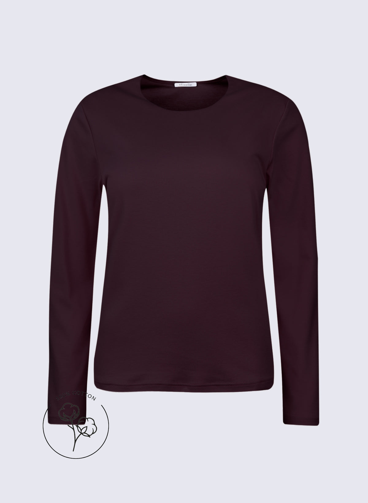 Longsleeve mit hohem Rundhals
