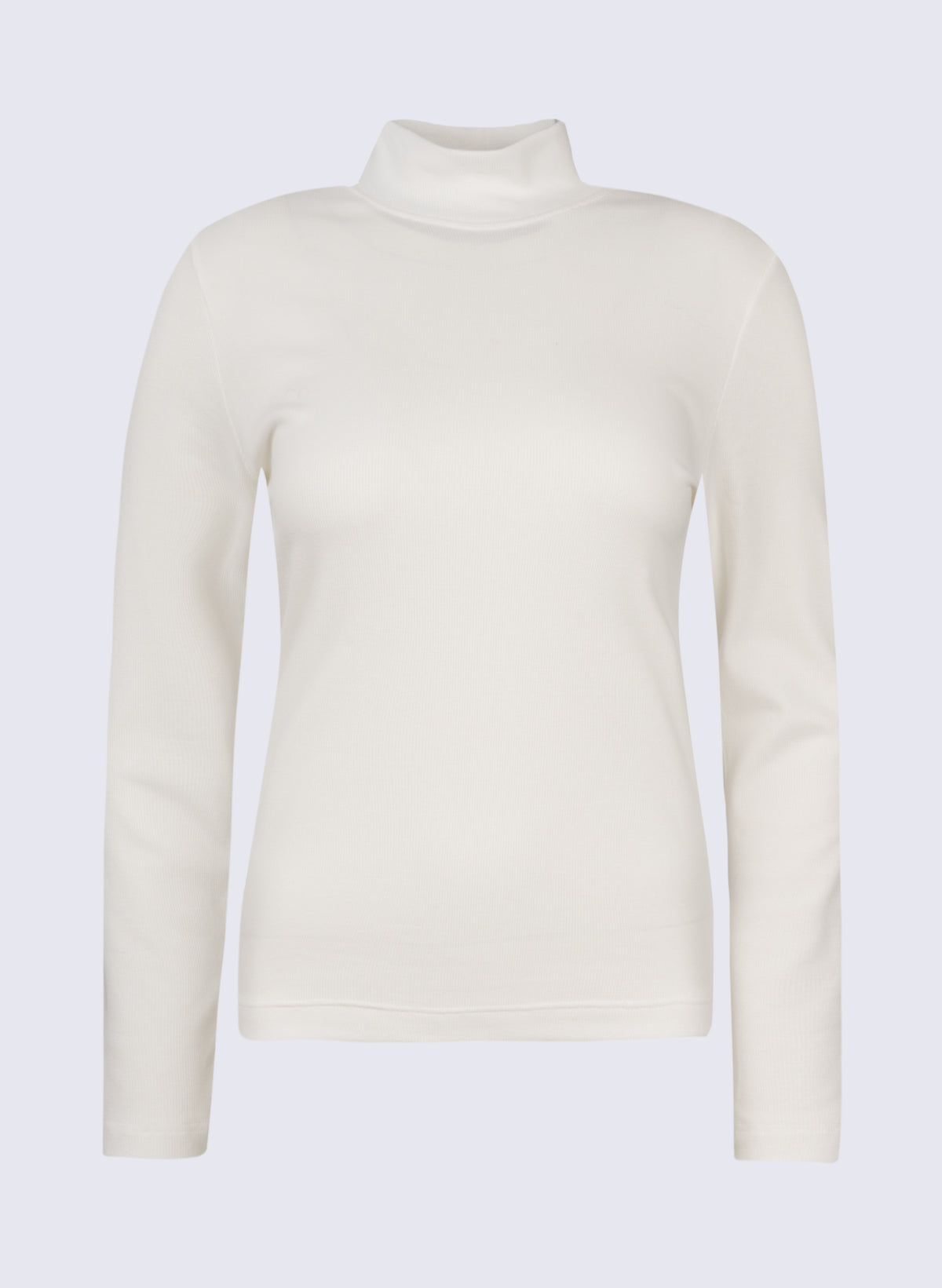 Rippen-Longsleeve mit Stehbund
