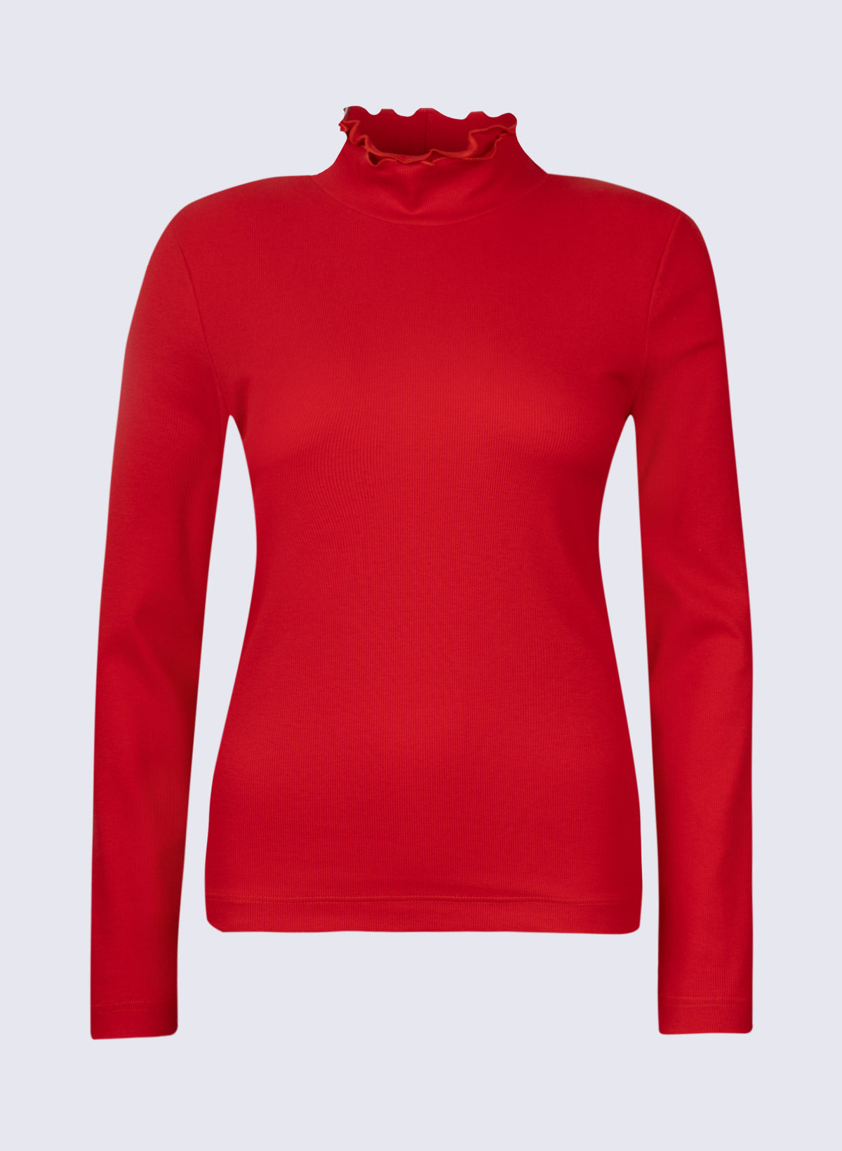Damen Longsleeve mit Rüschen