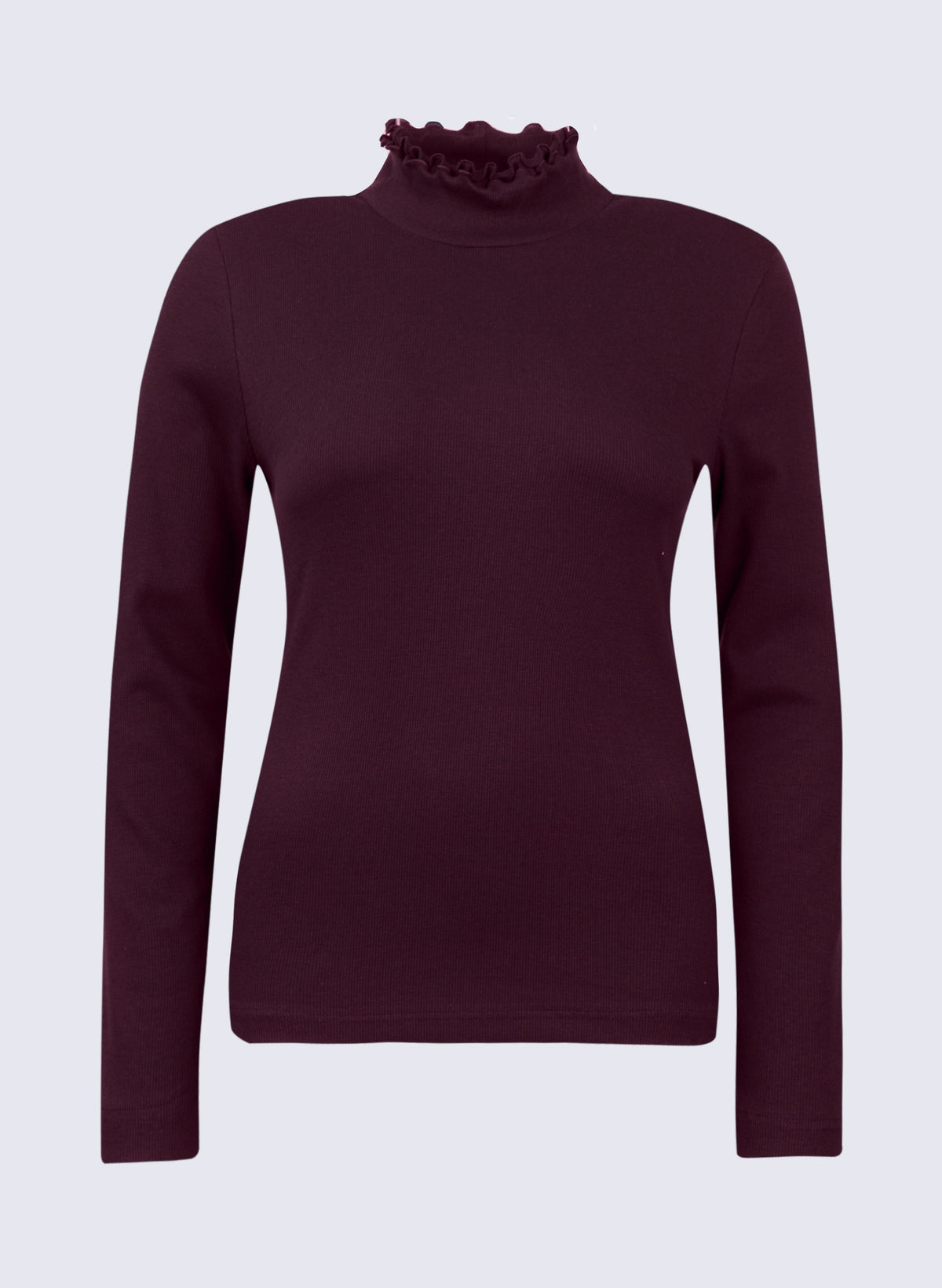 Damen Longsleeve mit Rüschen