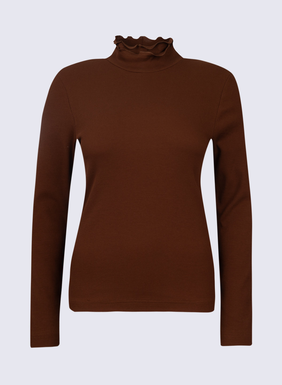 Damen Longsleeve mit Rüschen