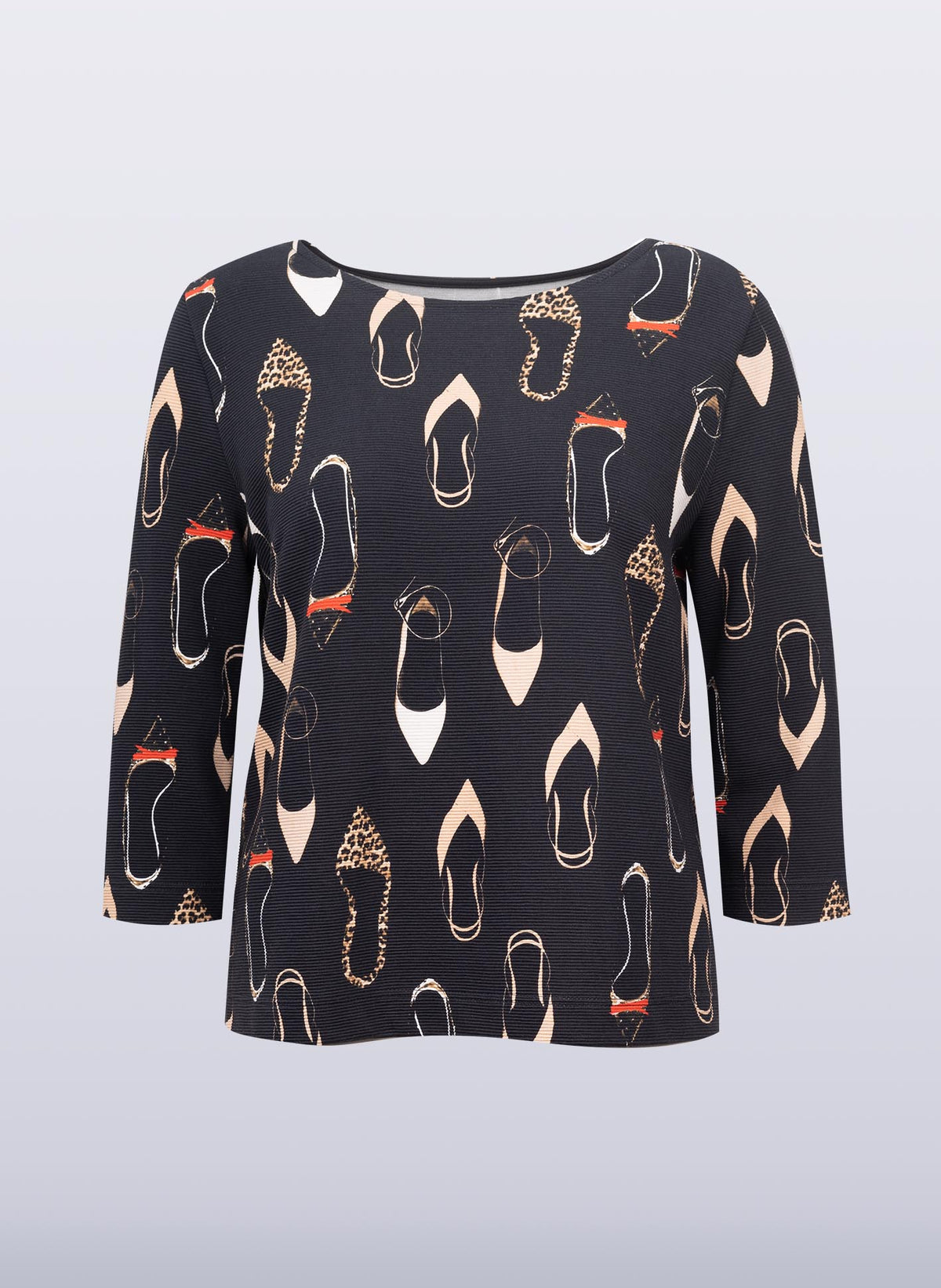 U-Boot-Shirt mit Schuh-Print