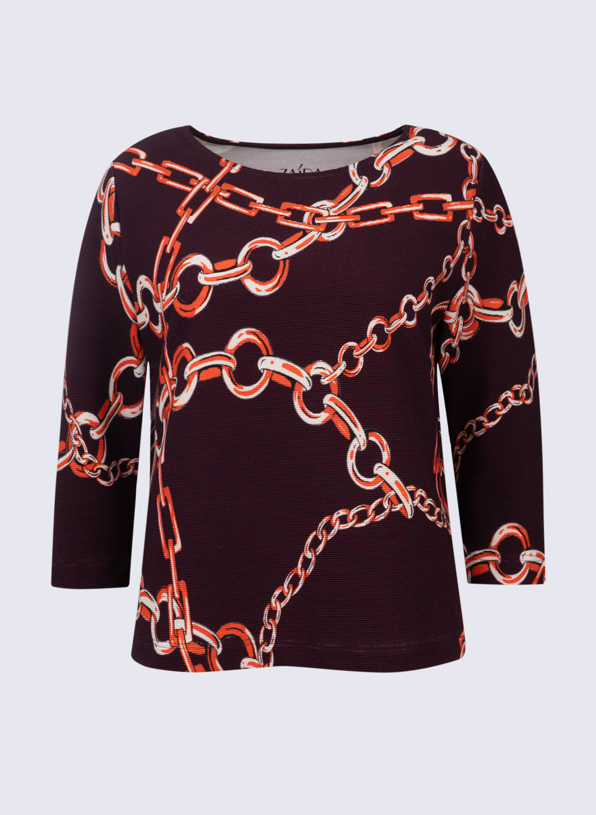 U-Boot-Shirt mit Ketten-Print
