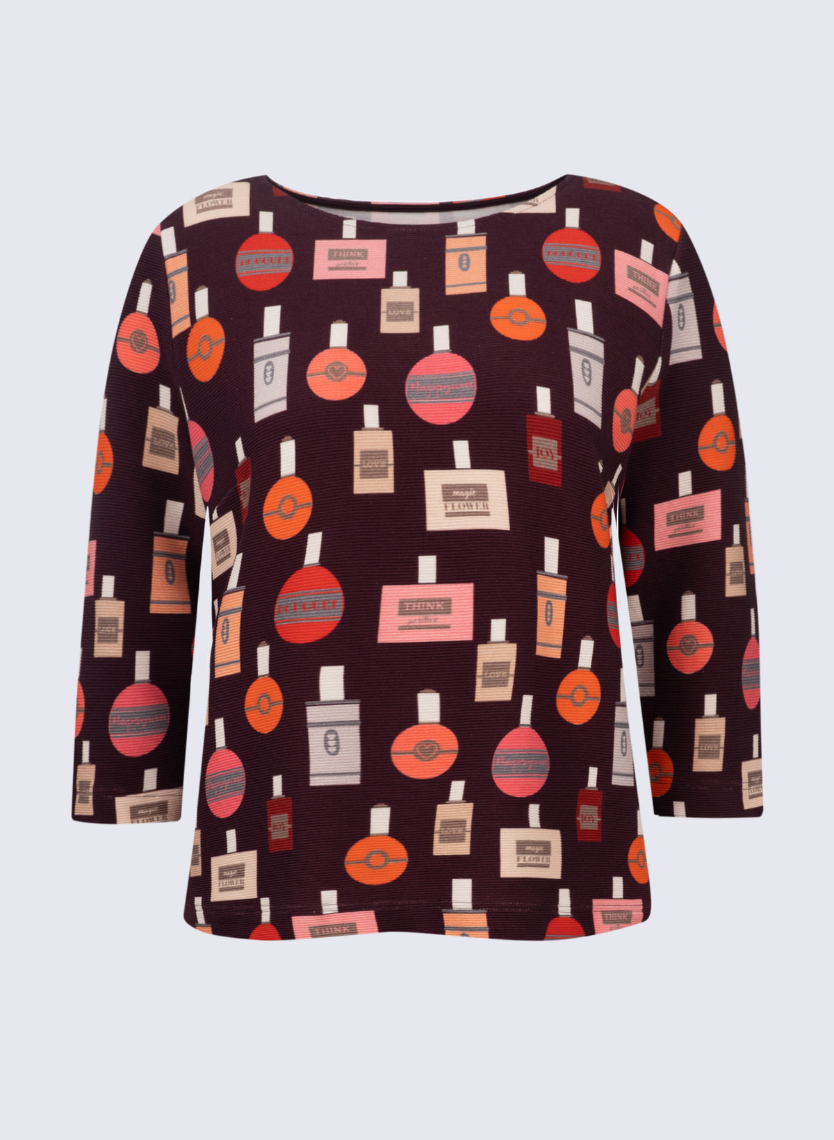 U-Boot-Shirt mit Flacon-Print