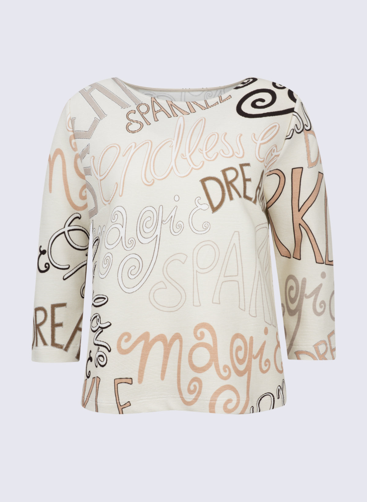 U-Boot-Shirt mit Schrift-Print