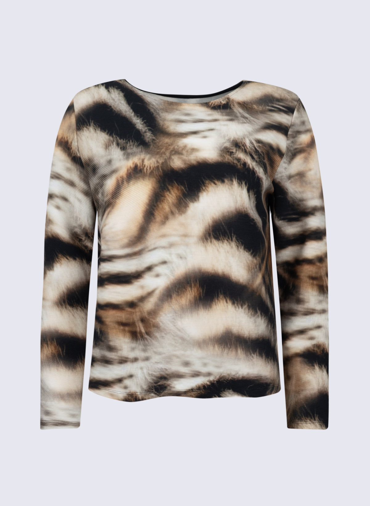 Longsleeve mit Fell-Print