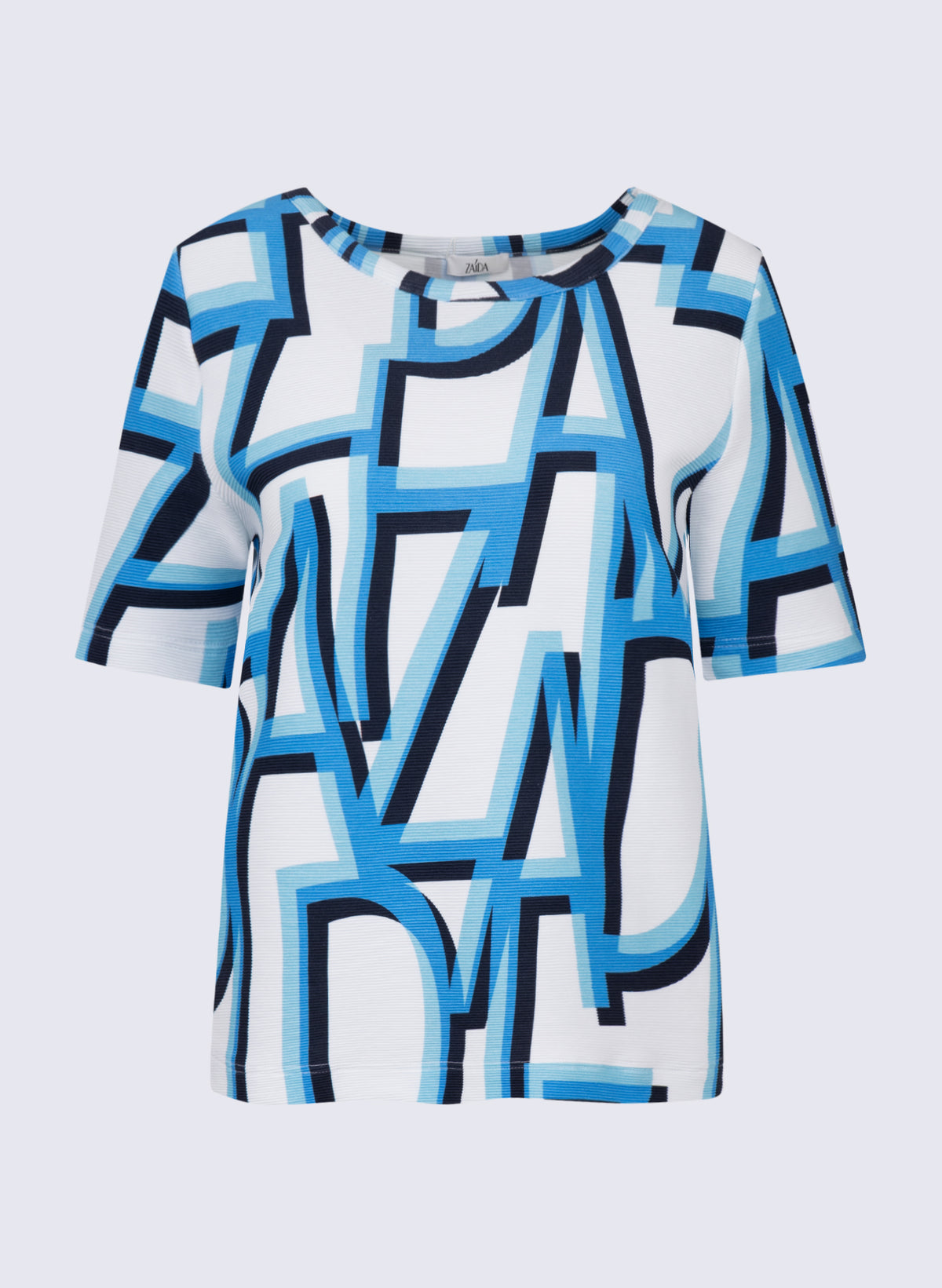 Rundhals-Shirt mit Zaida-Print