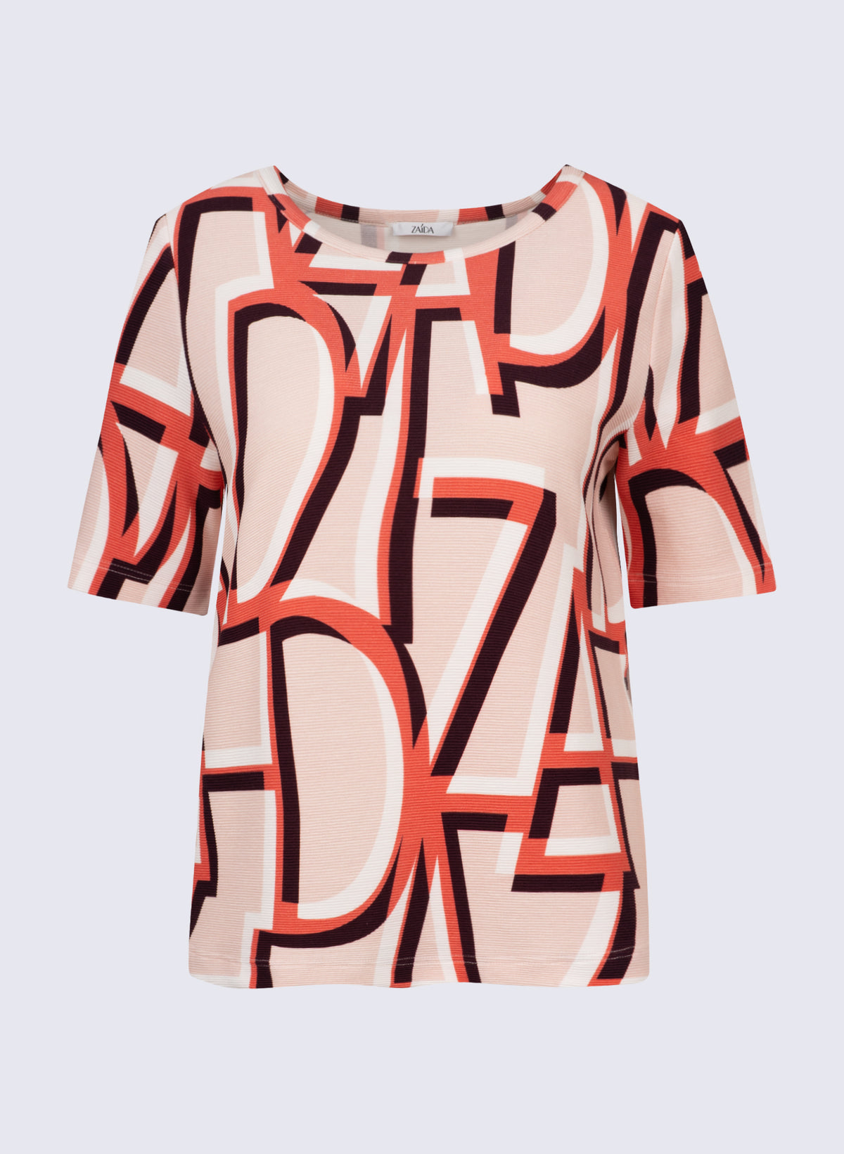 Rundhals-Shirt mit Zaida-Print
