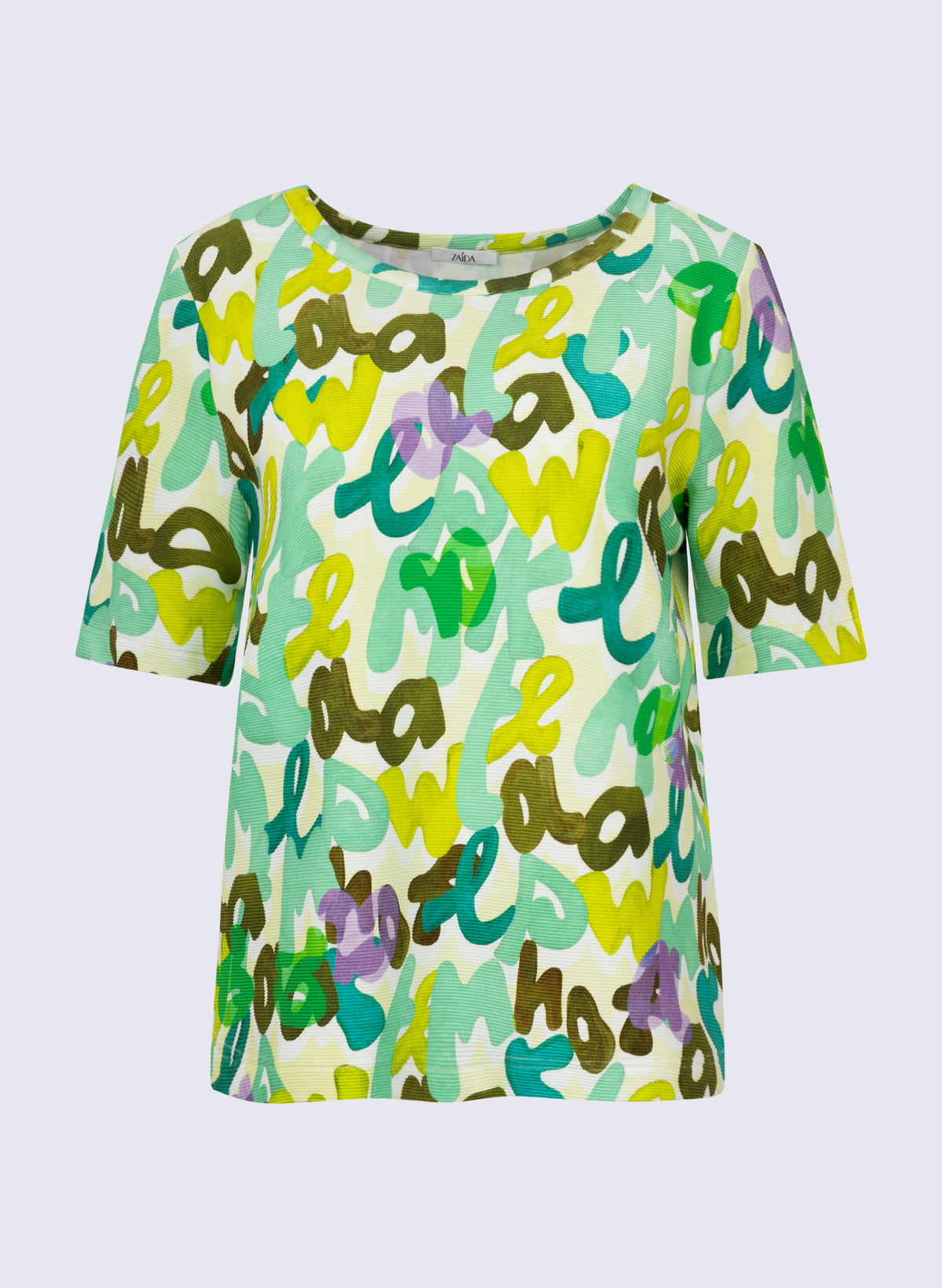 Rundhals-Shirt mit Letters-Print