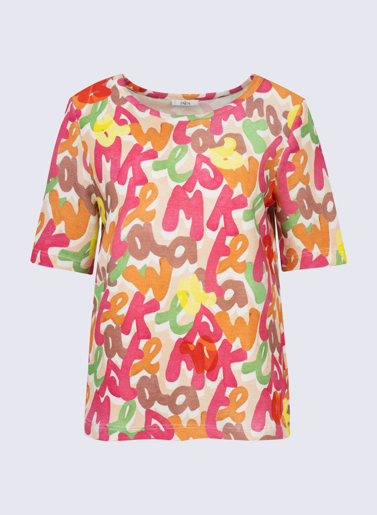 Rundhals-Shirt mit Letters-Print