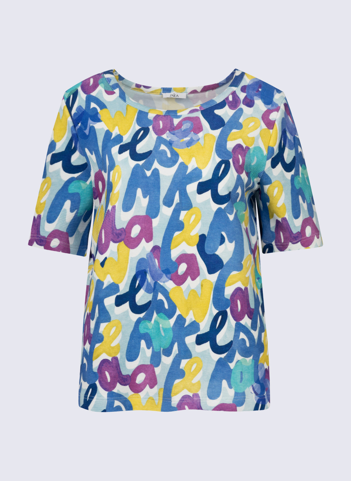 Rundhals-Shirt mit Letters-Print