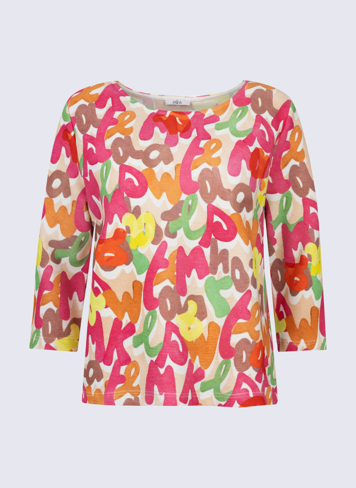 U-Boot-Shirt mit Letters-Print