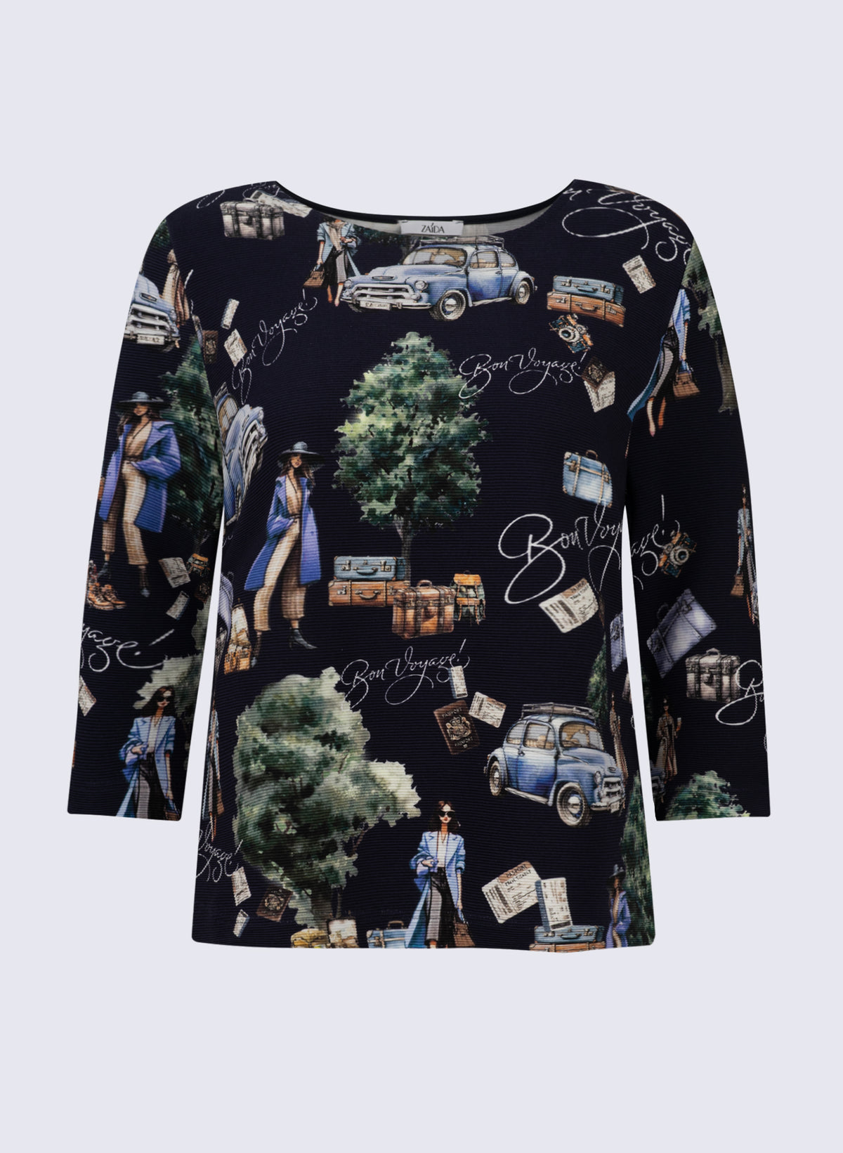 U-Boot-Shirt mit Bon-Voyage-Print
