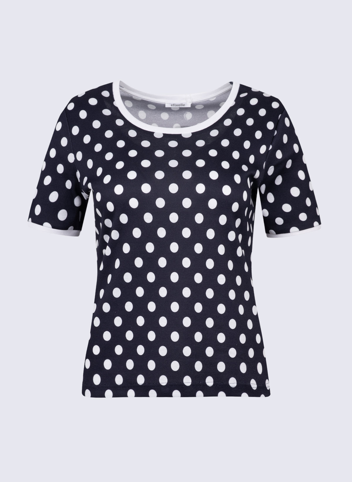 Rundhals-Shirt mit Punkte-Print