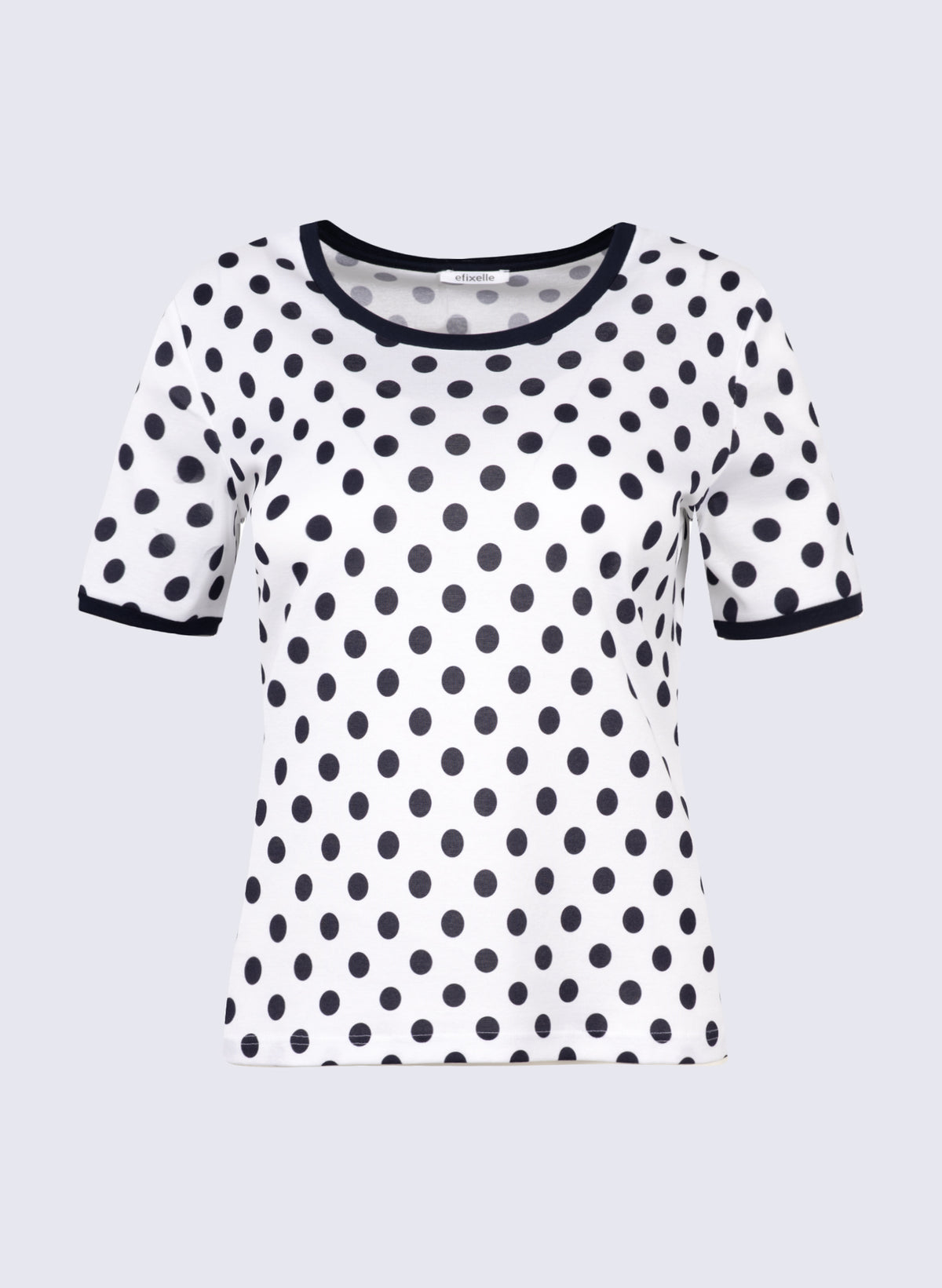 Rundhals-Shirt mit Punkte-Print