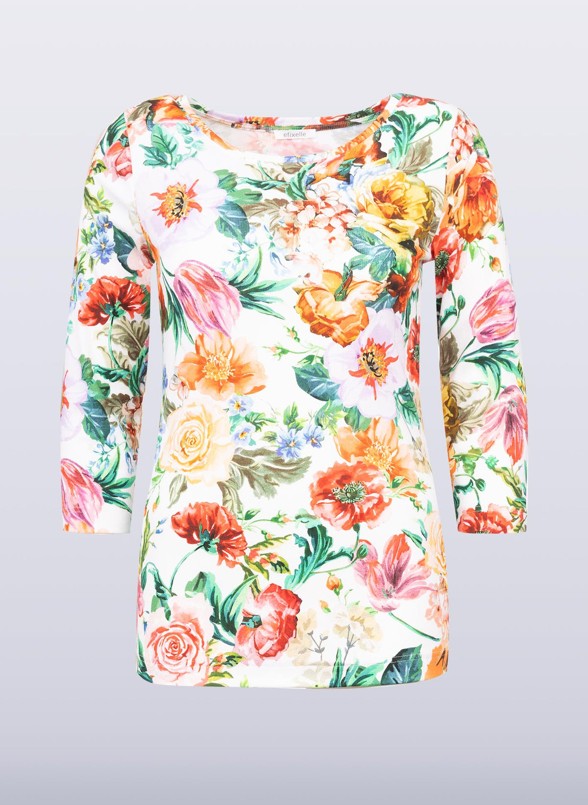 U-Boot-Shirt mit Blumen-Print