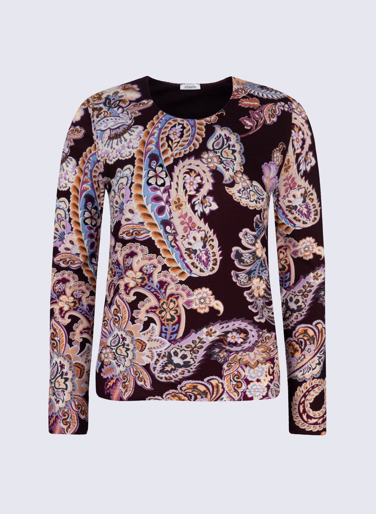 Longsleeve mit floralem Paisley-Print