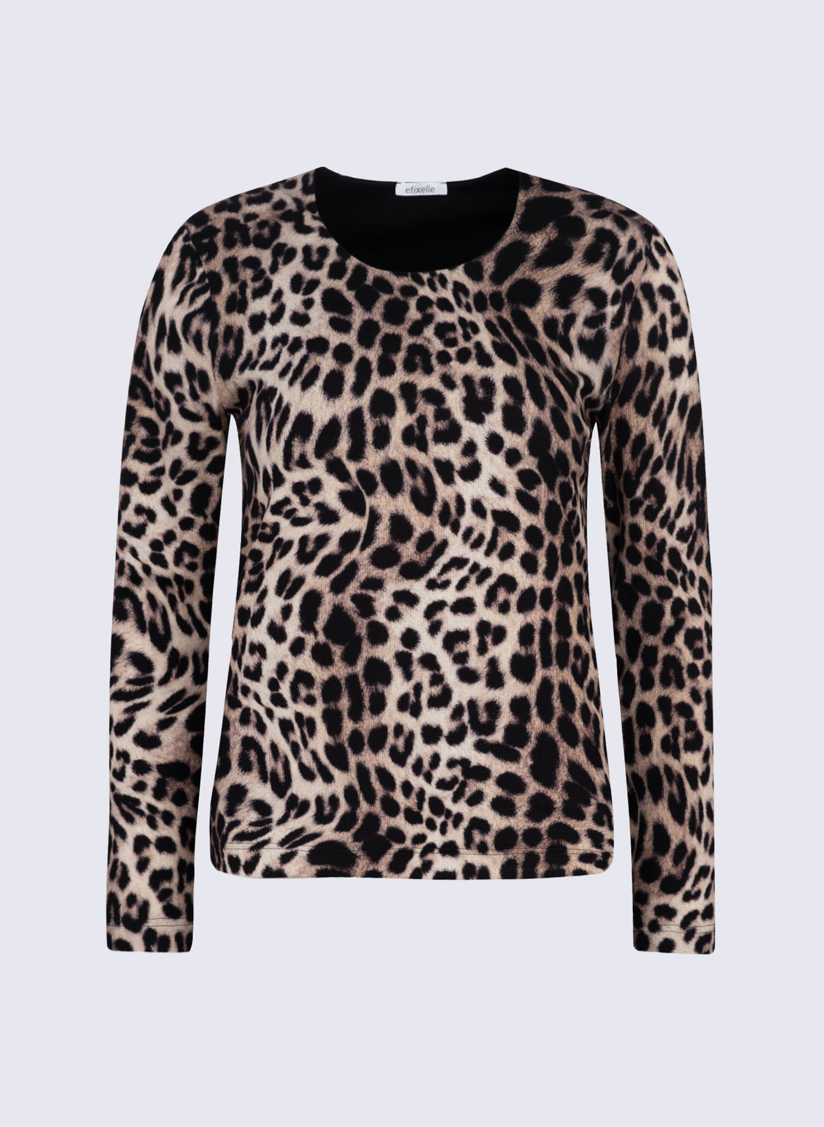 Longsleeve mit Leo-Print