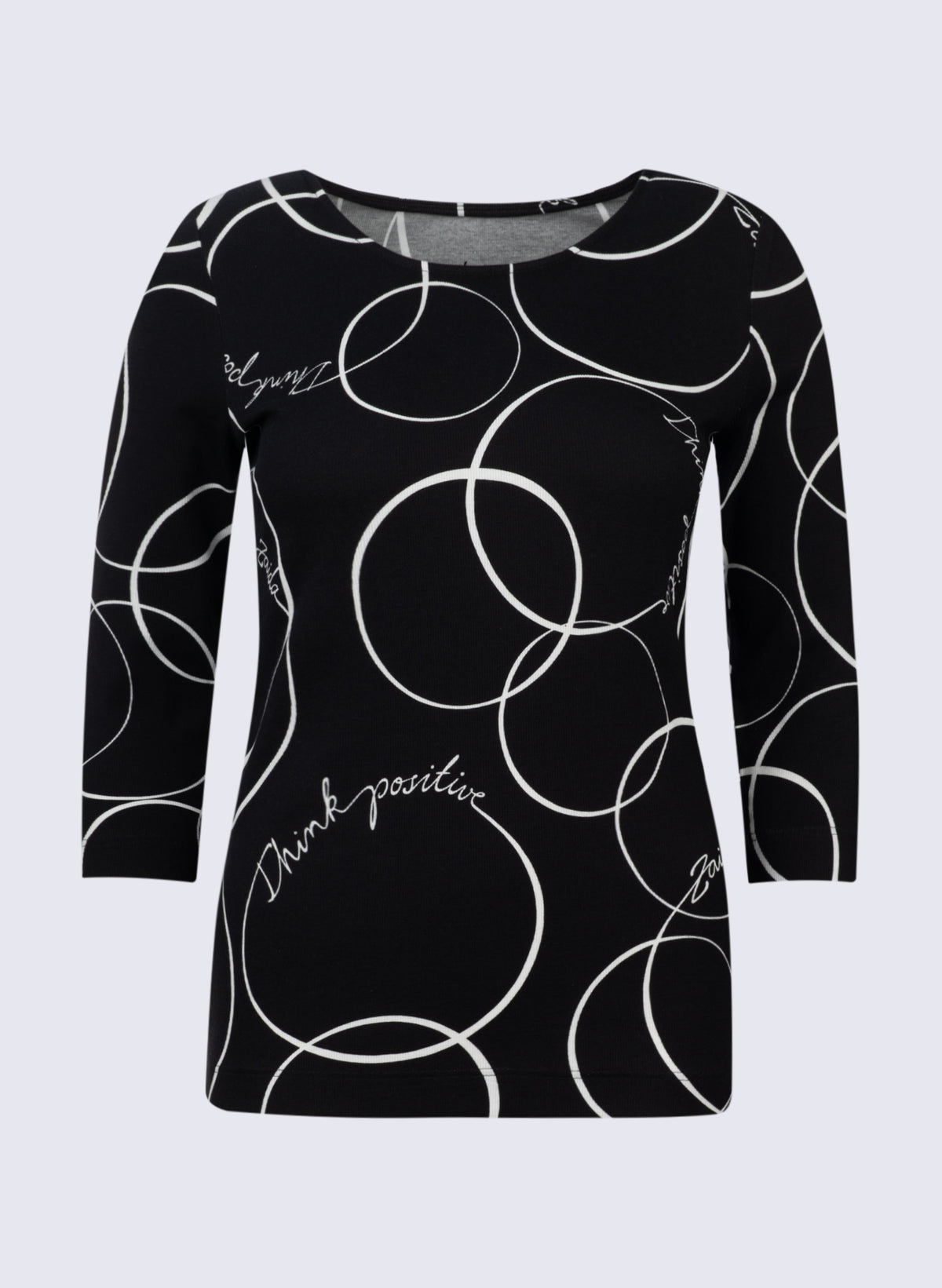 U-Boot-Shirt mit Kreise-Print