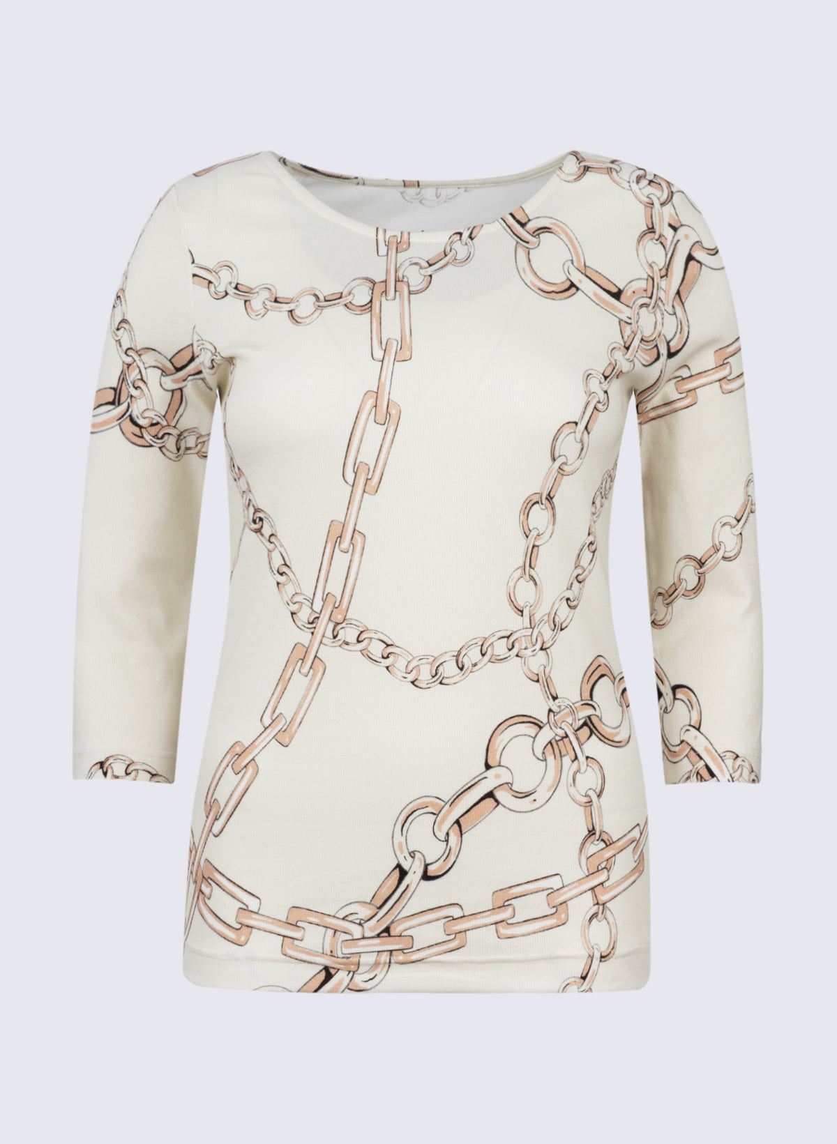 U-Boot-Shirt mit Ketten-Print