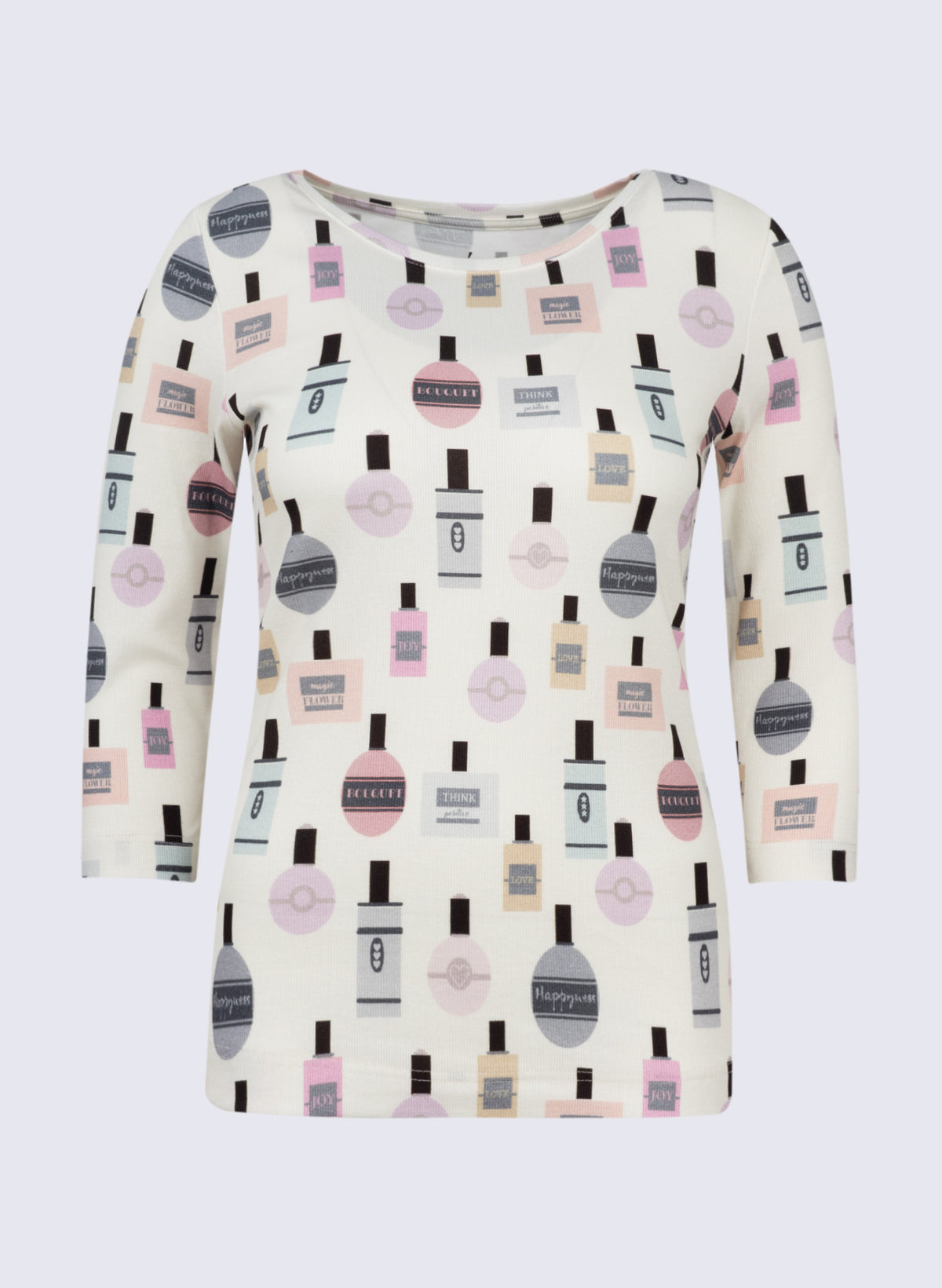 U-Boot-Shirt mit Flacon-Print
