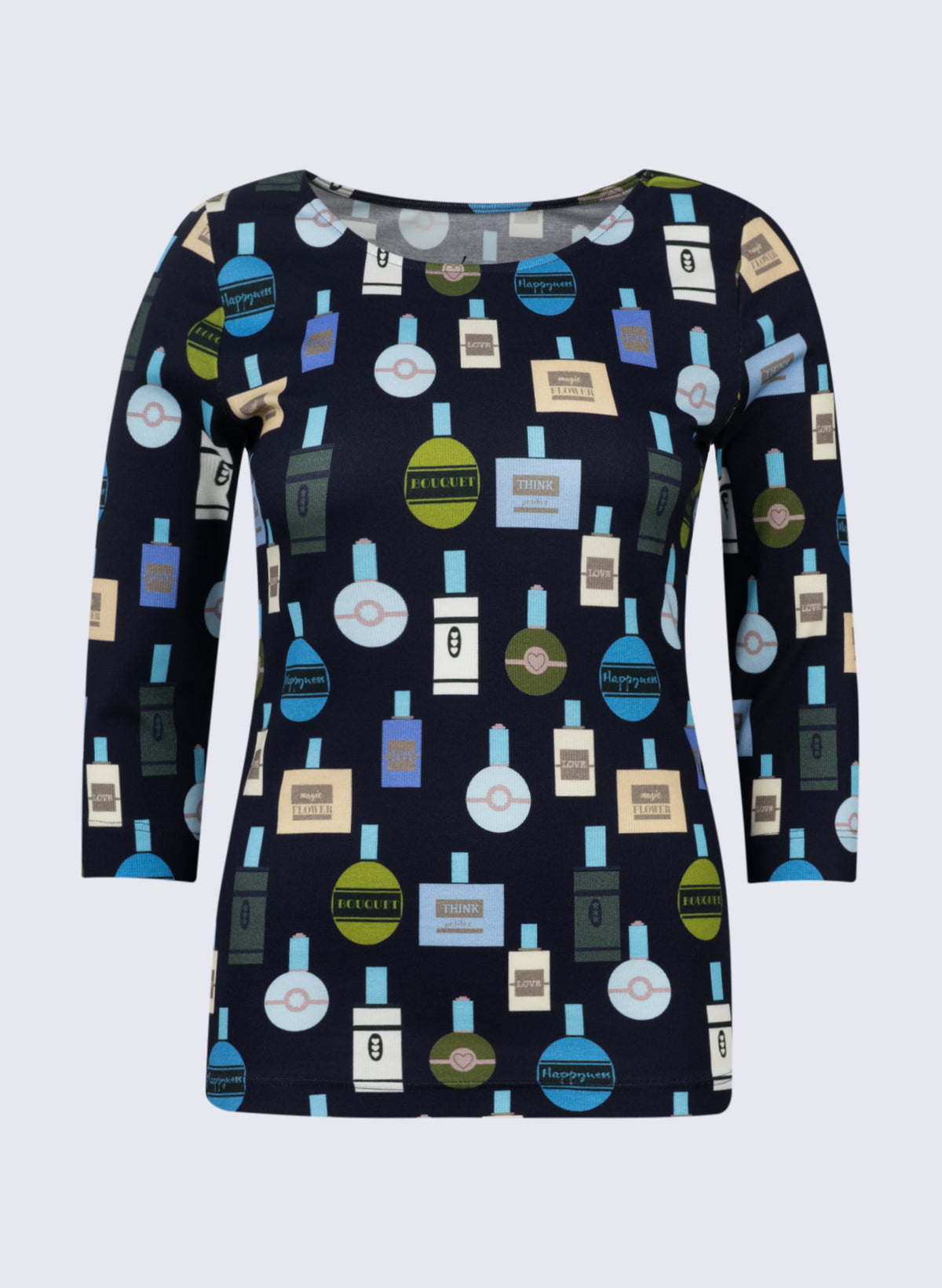 U-Boot-Shirt mit Flacon-Print
