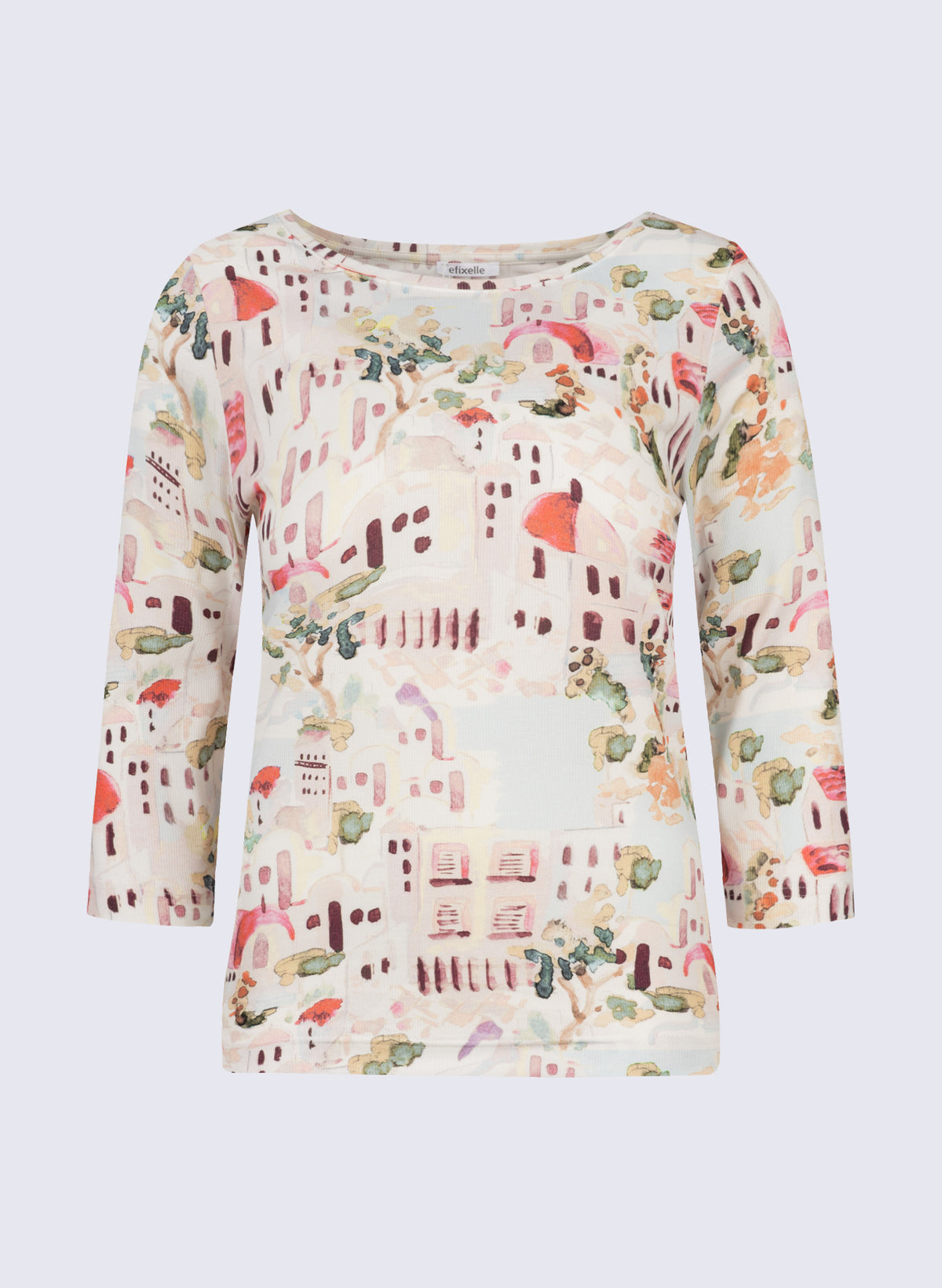 U-Boot-Shirt mit Inselstadt-Print