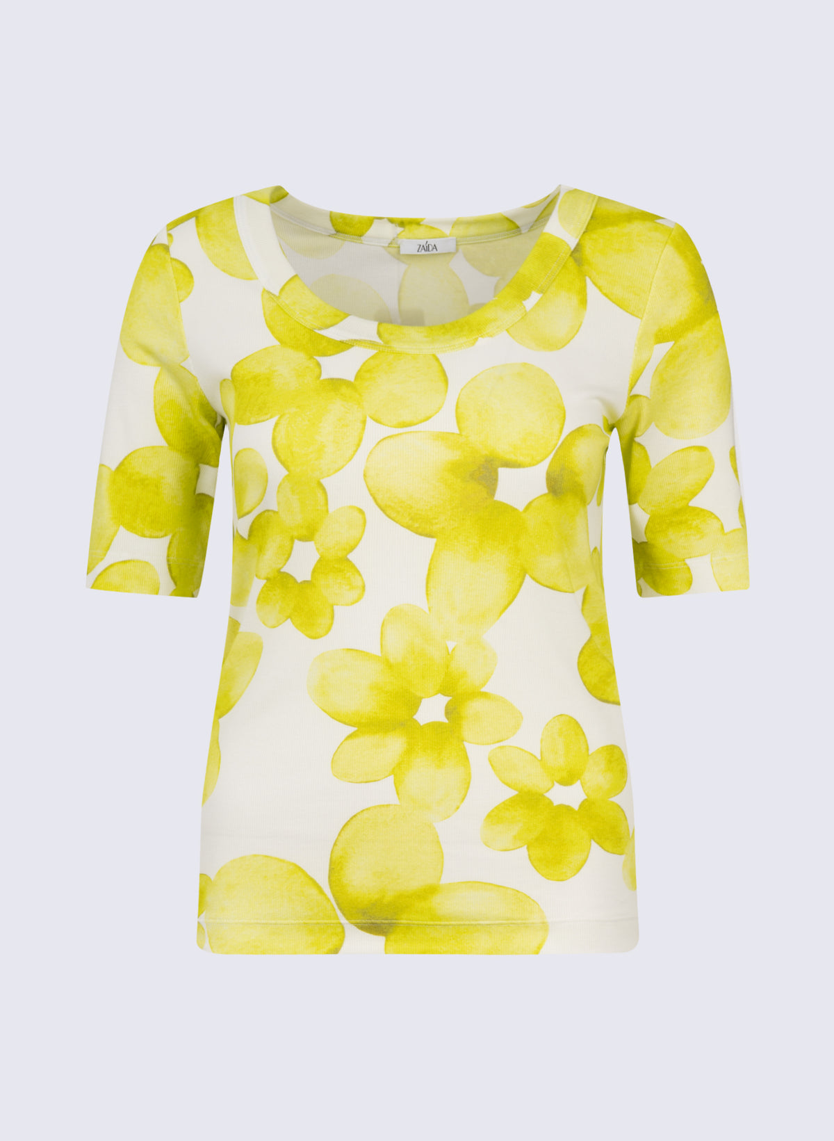 Rundhals-Shirt mit Blumen-Print