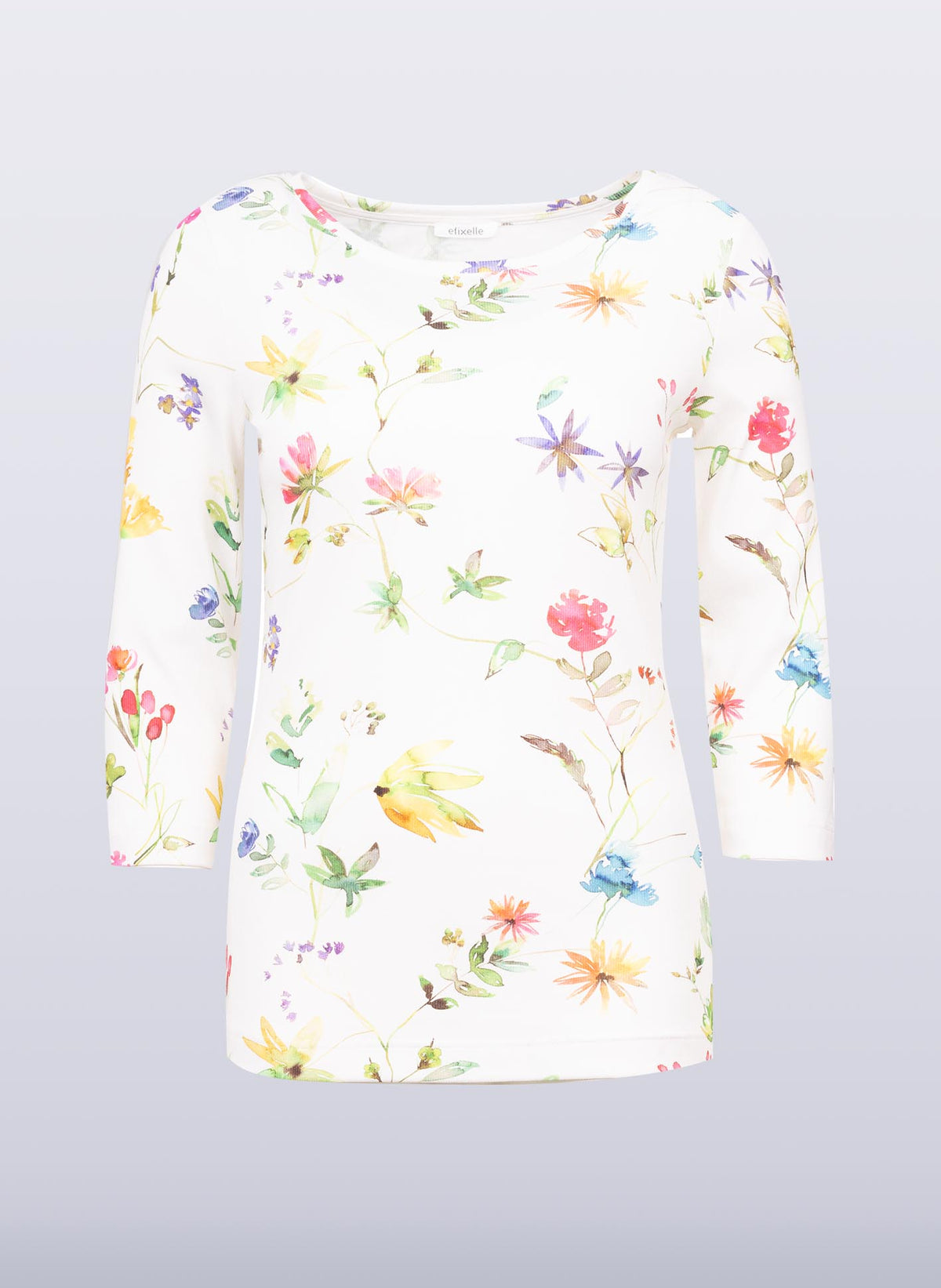 U-Boot-Shirt mit Blumenwiese-Print