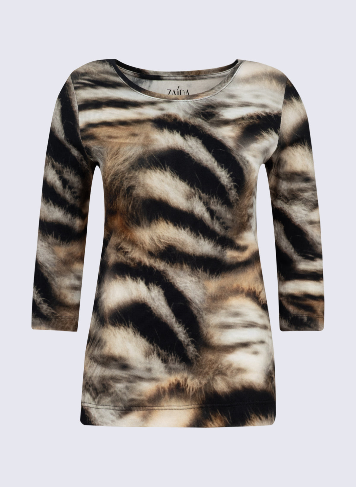 U-Boot-Shirt mit Fell-Print