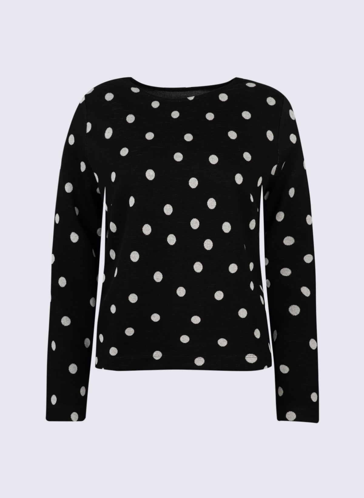 Jacquard Shirt mit Tupfen-Print