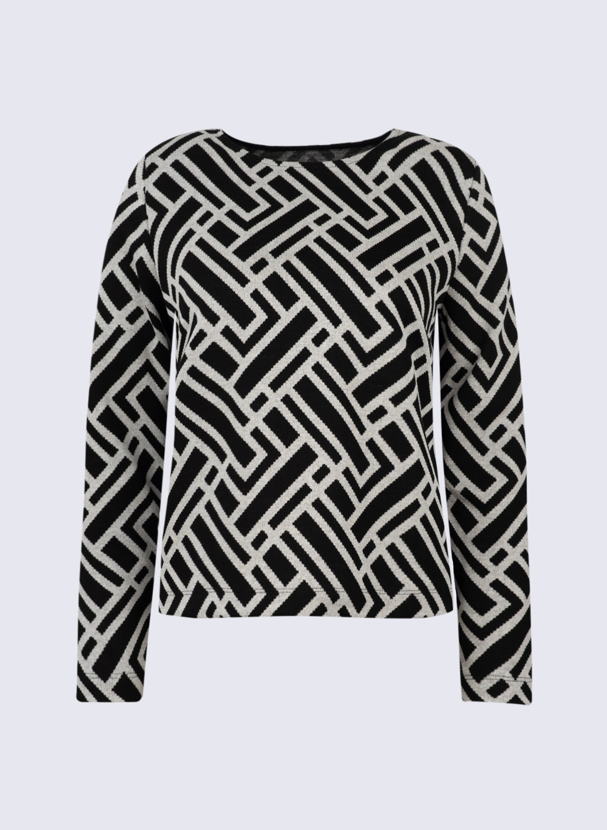 Jacquard Shirt mit Grafik-Print