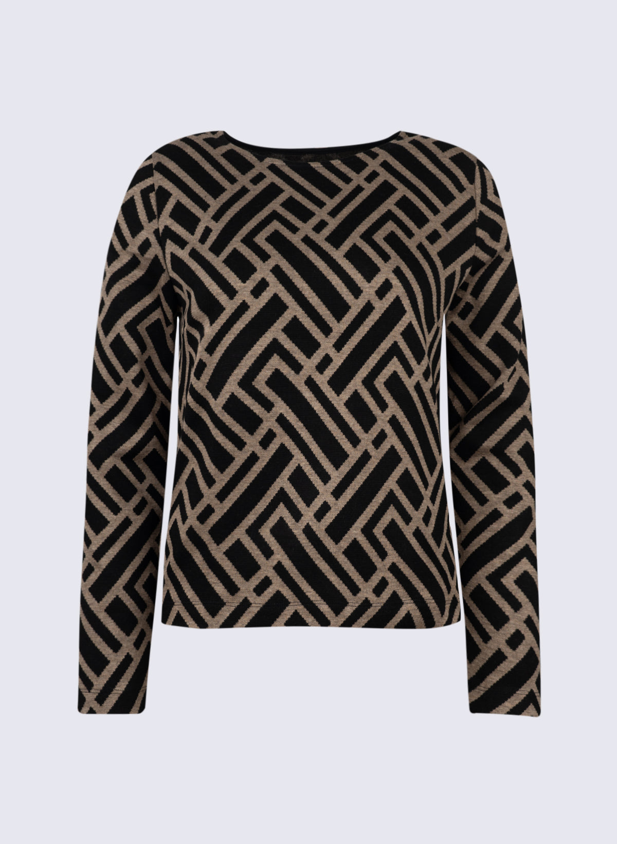 Jacquard Shirt mit Grafik-Print