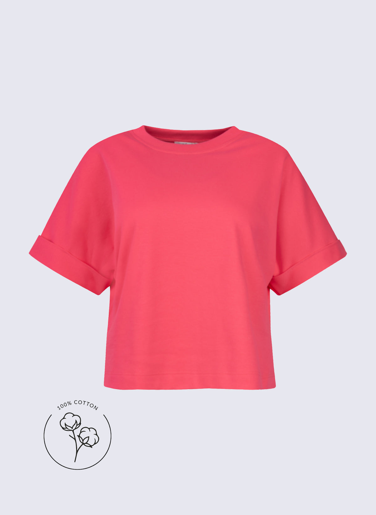 "Heavy" Rundhals-Shirt mit 1/4 Arm