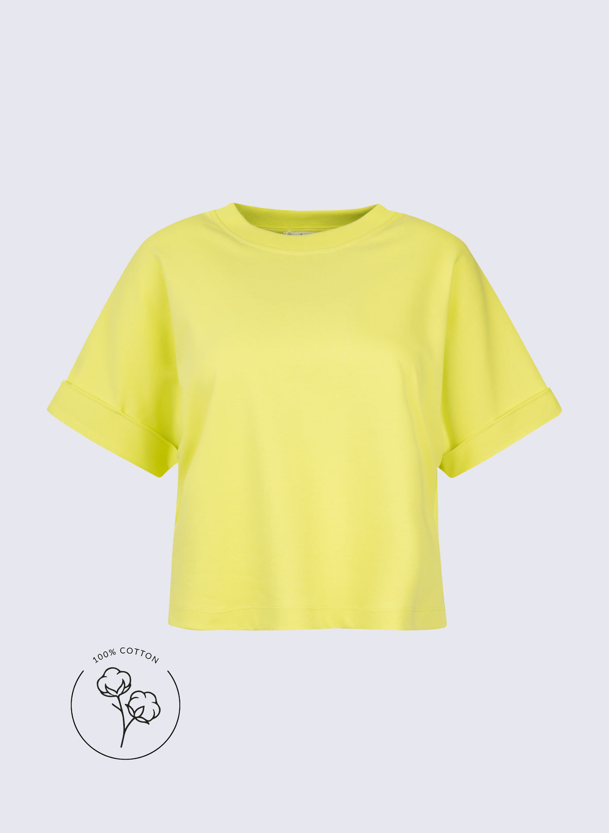 "Heavy" Rundhals-Shirt mit 1/4 Arm